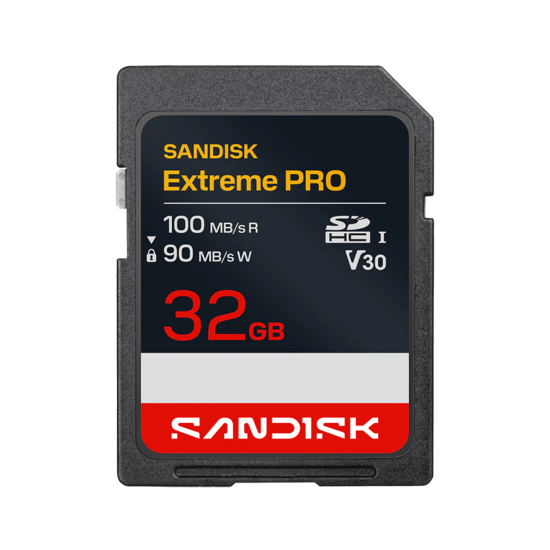 SanDisk Carte SD UHS-I Extreme PRO - 32 Go - Jusqu'à 100 Mo/s Vitesses de lecture séquentielle