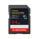 SanDisk Carte SDXC™ UHS-II V60 Extreme PRO - 64 Go - Jusqu'à 300 Mo/s Vitesses de lecture séquentielle