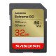 Sandisk Carte SD UHS-I Extreme GO - 32 Go - Jusqu'à 100 Mo/s Vitesses de lecture séquentielle