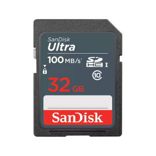 SanDisk Carte Ultra® SDHC™ et carte SDXC™ - 32 Go - Jusqu'à 100 Mo/s Vitesses de lecture séquentielle