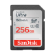 SanDisk Ultra® Carte SDHC™ HS-I et carte SDXC™ UHS-I - 256 Go - Jusqu'à 150 Mo/s Vitesses d’écriture séquentielle