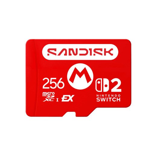 SanDisk Carte microSD™ Express pour Nintendo Switch™ 2 - 256 Go - Jusqu'à 880 Mo/s Vitesses de lecture séquentielle