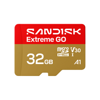SanDisk Carte microSD™ UHS-I Extreme GO - 32 Go - Jusqu'à 100 Mo/s Vitesses de lecture séquentielle