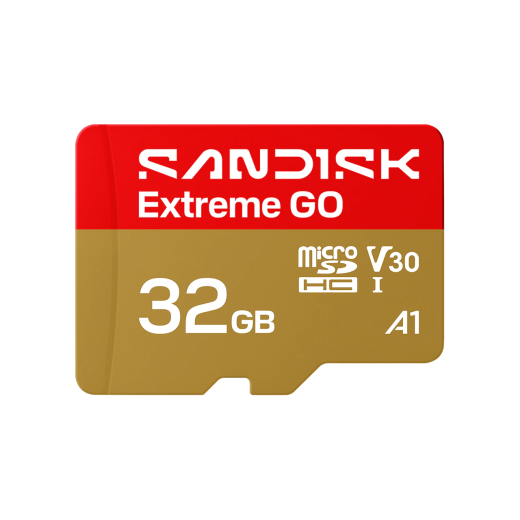 SanDisk Carte microSD™ UHS-I Extreme GO - 32 Go - Jusqu'à 100 Mo/s Vitesses de lecture séquentielle