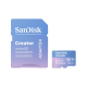 SanDisk Carte microSD Creator - 512 Go - UHS-I Interface - 190MB/s Vitesses de lecture séquentielle