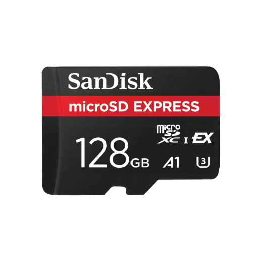 SanDisk Carte microSD Express - 128 Go - Jusqu'à 880 Mo/s Vitesses de lecture séquentielle