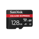 SanDisk Carte microSD Express - 128 Go - Jusqu'à 880 Mo/s Vitesses de lecture séquentielle
