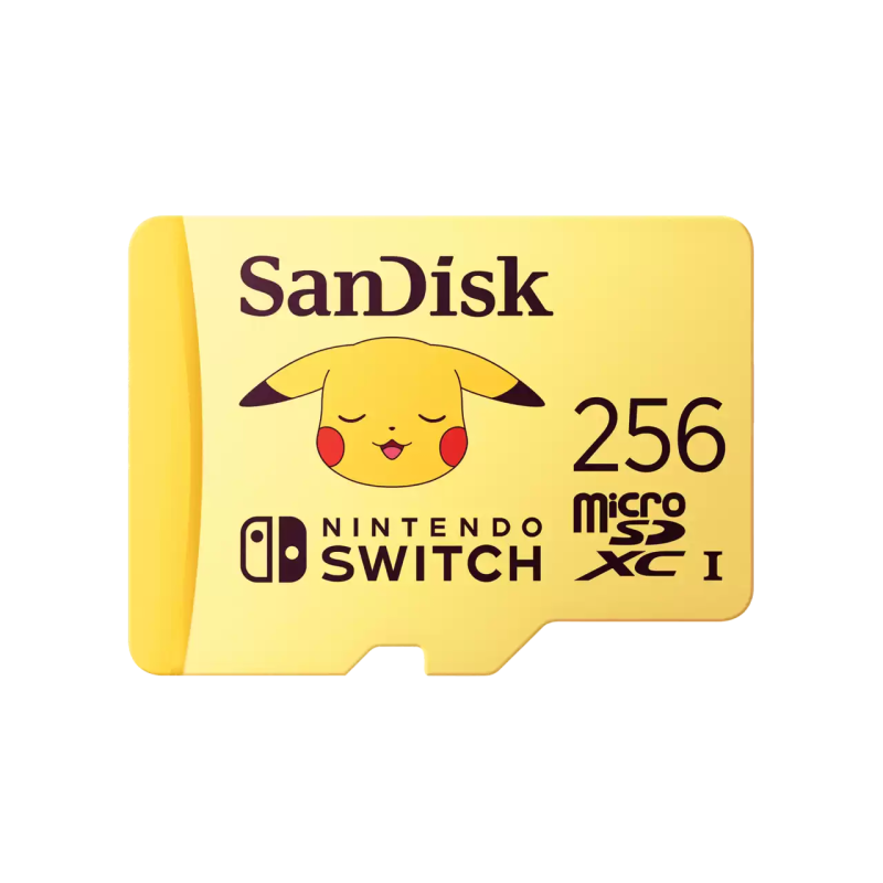 SanDisk Carte Pokémon™ microSD™ - 256 Go - UHS-I Interface - 100MB/s Vitesses de lecture séquentielle