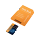 SanDisk Carte microSDXC UHS-I Outdoors 4K avec adaptateur SD - 64 Go (Orange) - 170MB/s Vitesses de lecture séquentielle