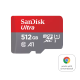 SanDisk Carte microSD™ Ultra® pour Chromebook - 512 Go - 150MB/s Vitesses de lecture séquentielle