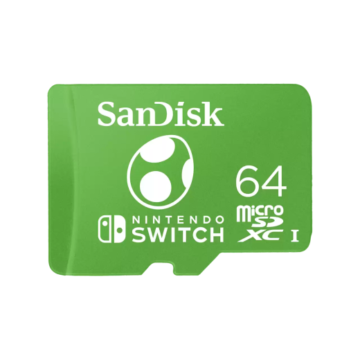 SanDisk Carte mémoire sous licence Nintendo® pour Nintendo Switch™ - 64 Go - Jusqu'à 100 Mo/s