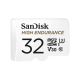 SanDisk® Carte microSD™ ultra-endurante - 32 Go - UHS-I Interface - Jusqu'à 100 Mo/s Vitesses de lecture séquentielle