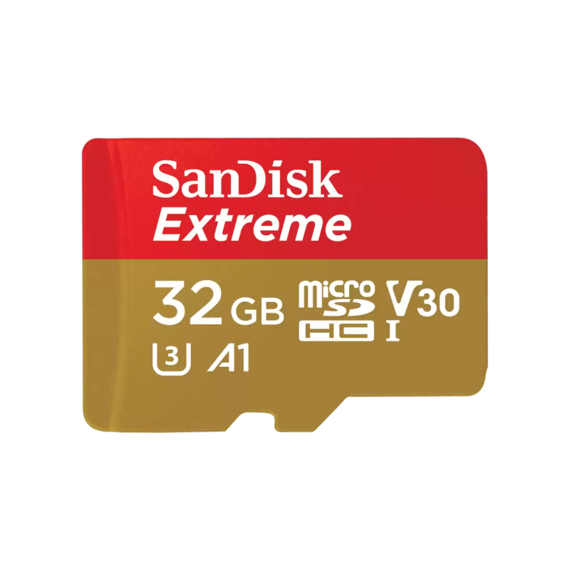 SanDisk Carte microSDXC™ Extreme® UHS-I - 32 Go - Jusqu'à 100 Mo/s Vitesses de lecture séquentielle