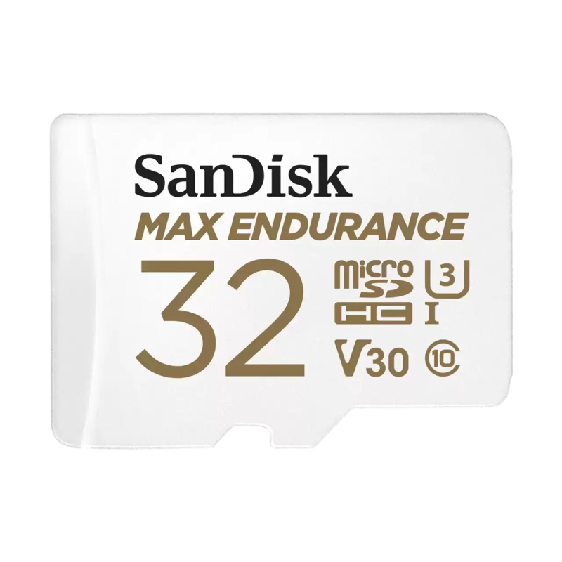 SanDisk Carte microSD™ MAX ENDURANCE - 32 Go - UHS-I Interface - Jusqu'à 100 Mo/s Vitesses de lecture séquentielle