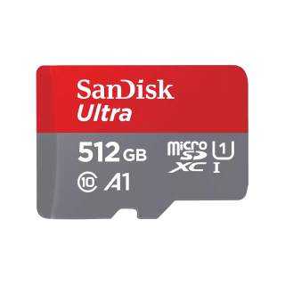 SanDisk Ultra Carte microSD avec adaptateur SD (jusqu'à 120 Mo/s) - 512 Go - Jusqu'à 120 Mo/s