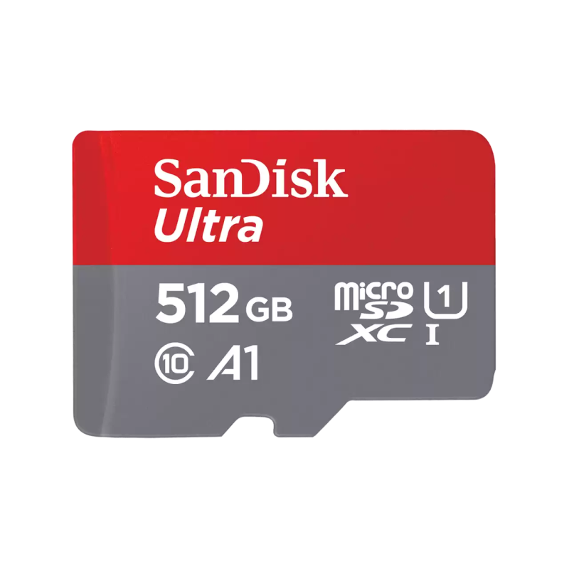 SanDisk Ultra Carte microSD avec adaptateur SD (jusqu'à 120 Mo/s) - 512 Go - Jusqu'à 120 Mo/s