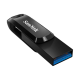 SanDisk Ultra Dual Drive Go Clé double connectique USB Type-C™ - 32 Go (Noir) - Vitesses de lecture séquentielle 150MB/s