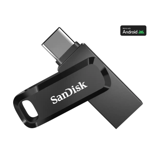 SanDisk Ultra Dual Drive Go Clé double connectique USB Type-C™ - 32 Go (Noir) - Vitesses de lecture séquentielle 150MB/s