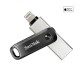 SanDisk Lecteur iXpand Flash Drive Go - 128 Go - Clé USB Pour iPhone/iPad, PC et Mac, Connecteurs Lightning