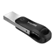 SanDisk Lecteur iXpand Flash Drive Go - 128 Go - Clé USB Pour iPhone/iPad, PC et Mac, Connecteurs Lightning