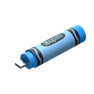 SanDisk Crayola® Clé USB-C - 64 Go (Cerulean Blue) - Taux de transfert de données maximum 300 Mo/s
