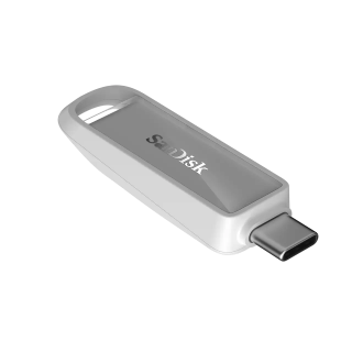 SanDisk Clé USB Phone Drive avec USB-C™ - 64 Go (Blanc arctique) - Vitesses de lecture séquentielle Jusqu'à 150 Mo/s