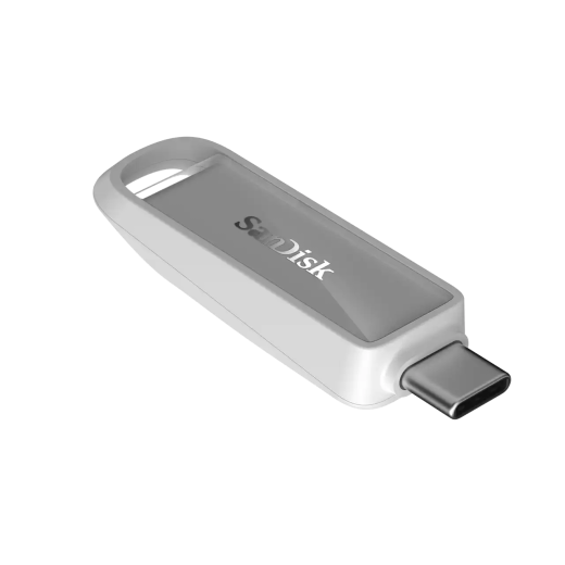 SanDisk Clé USB Phone Drive avec USB-C™ - 64 Go (Blanc arctique) - Vitesses de lecture séquentielle Jusqu'à 150 Mo/s