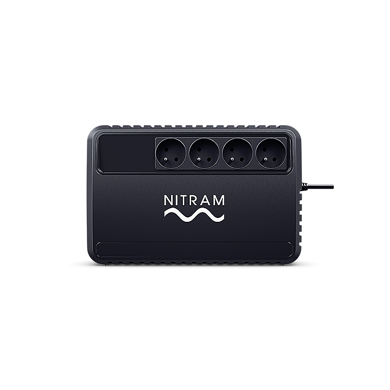 Nitram Onduleur Monophasé 1000VA/ 600W - Sortie française - Régulation automatique de la tension (AVR)