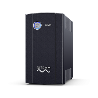 Nitram Onduleur ELITE VALUE IEC 650VA/ 360 Watts - Régulation automatique de la tension (AVR)