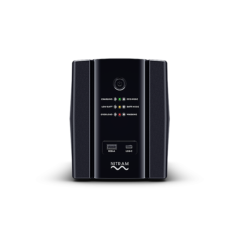 Nitram Onduleur ELITE VALUE IEC 2200VA/ 1320 Watts - Régulation automatique de la tension (AVR)