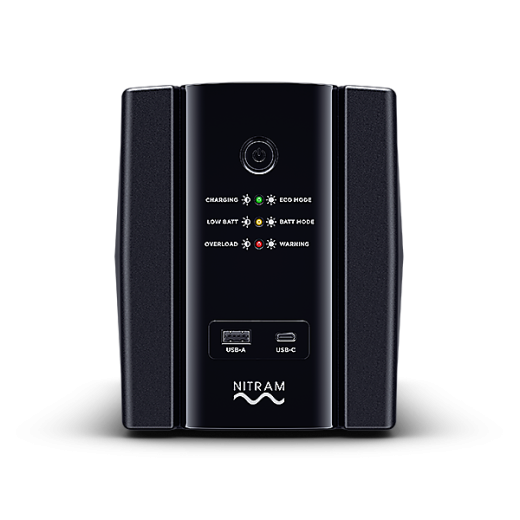 Nitram Onduleur ELITE VALUE IEC 2200VA/ 1320 Watts - Régulation automatique de la tension (AVR)