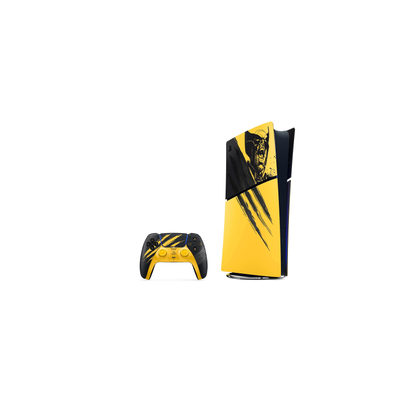 Sony Console PlayStation 5 825 Go Pack Édition Numérique  - Édition Limitée Marvel’s Wolverine Jaune Combat