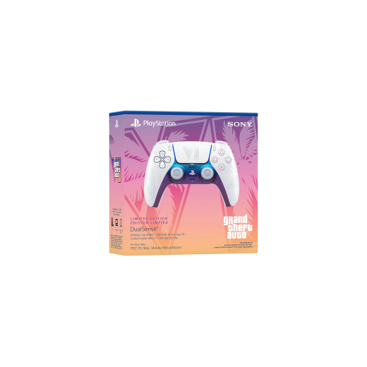 Sony Manette sans fil DualSense® - Édition limitée Grand Theft Auto VI White - pour PS5, PC, Mac et Appareils mobiles