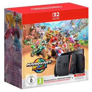 Nintendo Switch 2 + Mario Kart World - Console avec manette Joy-Con 2 droite et gauche grise - Capacité : 256 Go (UFS)