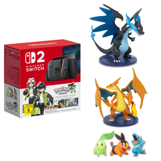 Nintendo Switch 2 + Légendes Pokémon - Pack Méga-Évolution - Console avec manette Joy-Con 2 droite et gauche grise