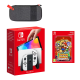 Nintendo Switch Pack OLED (blanc) Paper Mario : La Porte Millénaire - Console avec manette Joy-Con droite et gauche grise