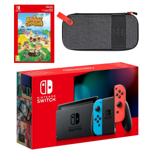 Nintendo Switch Pack (bleu /rouge) Animal Crossing: New Horizons - Quad-Core ARM Cortex-A57 - Tegra X1 - Capacité: 32 Go
