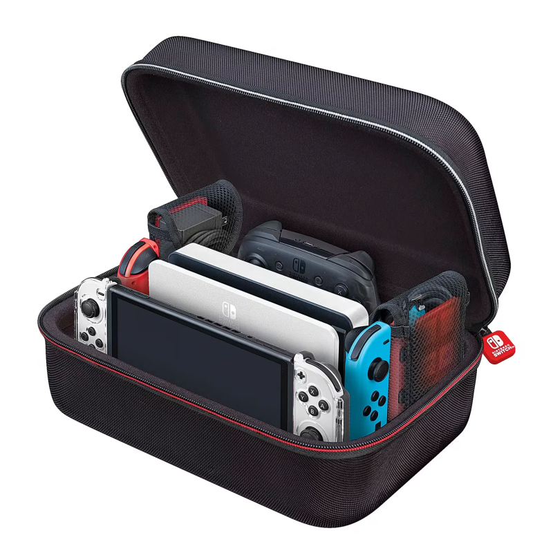 Nintendo Étui de rangement pour Nintendo Switch et Nintendo Switch OLED (noir) - Protège votre console des chocs et des rayures