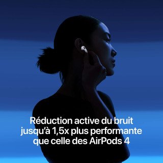 Apple AirPods 5 avec Boîtier de charge sans fil - Écouteurs intra-auriculaires True Wireless - Bluetooth - Autonomie: 22 Heures