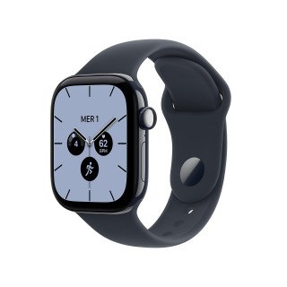 Apple Watch Series 12 GPS + Cellulaire - 42 mm - Céramique bleu nuit - Bracelet Bleu Nuit S/M - WatchOS 27