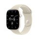 Apple Watch Series 12 GPS + Cellulaire - 42 mm - Céramique Blanc Nacré - Bracelet Sable S/M - WatchOS 27