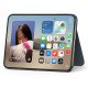 Apple Folio avec support pour iPhone Duo - Signé Apple Authentique - Fine, légère - Bleu marine