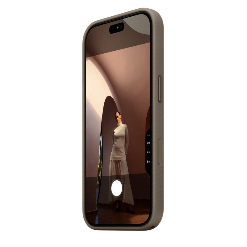 Apple Coque en tissage technique avec MagSafe pour iPhone 18 Pro - Protège contre les rayures et les chocs - Taupe