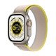 Apple Watch Ultra GPS + Cellulaire - Boîtier Titane 49mm - Boucle Trail Jaune / Beige