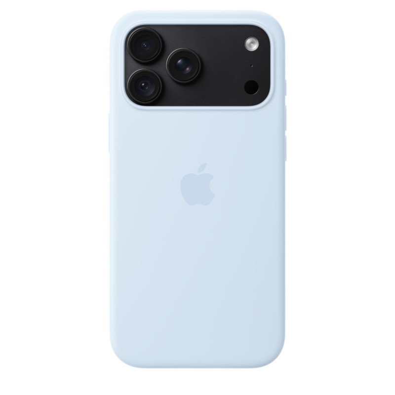 Apple Coque en silicone avec MagSafe pour iPhone 18 Pro Max - Signé Apple Authentique - Bleu Lumineux