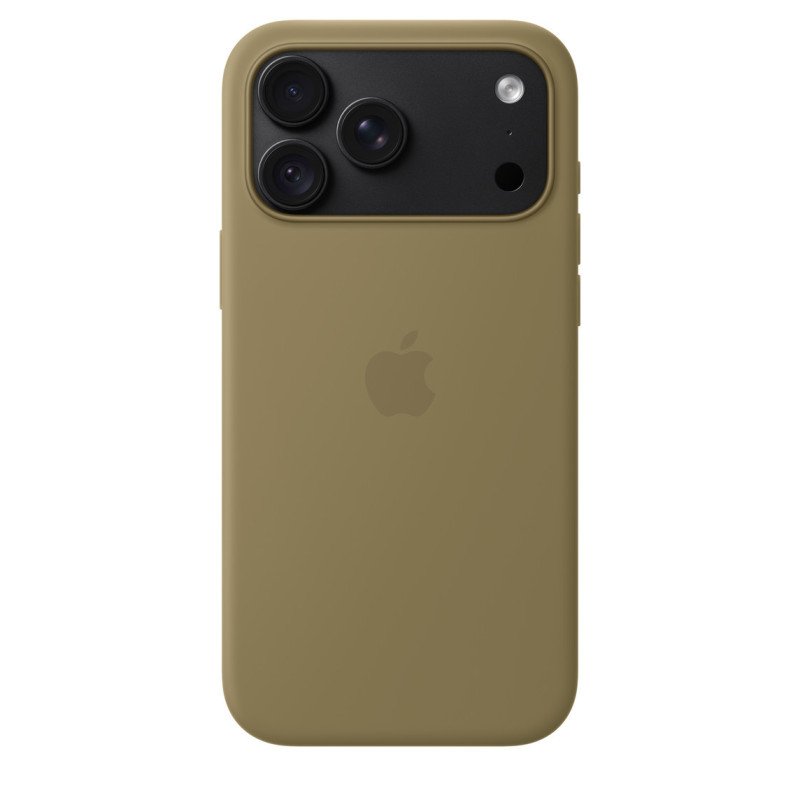 Apple Coque en silicone avec MagSafe pour iPhone 18 Pro Max - Signé Apple Authentique - Olive
