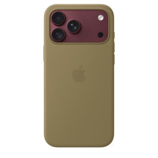 Apple Coque en silicone avec MagSafe pour iPhone 18 Pro Max - Signé Apple Authentique - Olive
