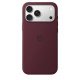 Apple Coque en silicone avec MagSafe pour iPhone 18 Pro Max - Signé Apple Authentique - Rouge Bordeaux