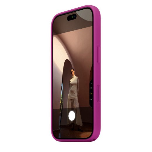 Apple Coque en silicone avec MagSafe pour iPhone 18 Pro - Signé Apple - Protège contre les rayures et les chutes - Magenta