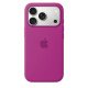 Apple Coque en silicone avec MagSafe pour iPhone 18 Pro - Signé Apple - Protège contre les rayures et les chutes - Magenta